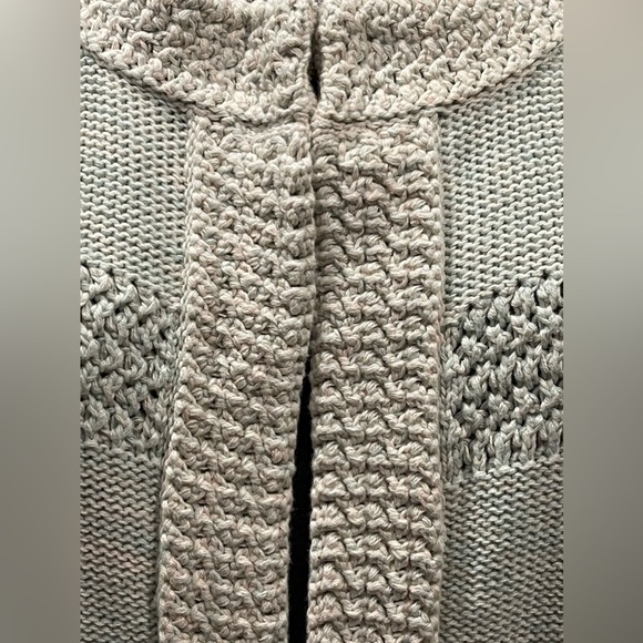 Cabi chunky knit sweater-short-mint-light‎ blue-NWOT-cotton-hook close NWOT - Picture 10 of 14